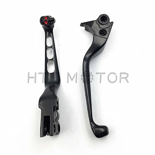 CNC Aluminum Black Brake Clutch Skull Zombie Lever for Harley Davidson XL Sportster 883 1200 softail