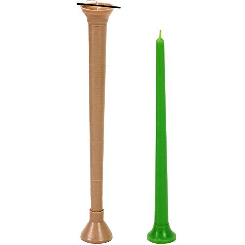 Candle Shop - Classic thin taper mold 3- height: 12 in, width: 0.47 in - 30 ft. of wick included as a gift - Plastic candle molds for making candles …