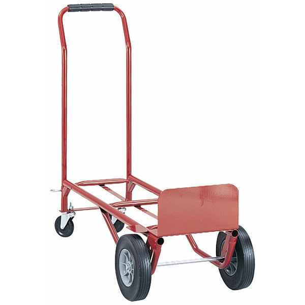 Safco Products 4086R Convertible Heavy-Duty Utility Hand Truck, Red