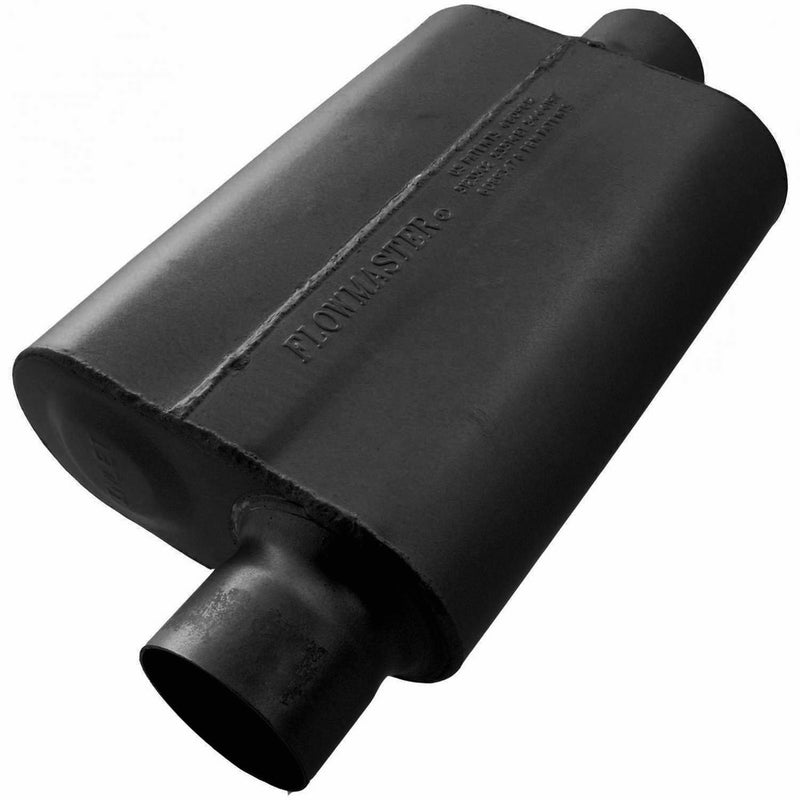 Flowmaster 943041 40 Delta Flow Muffler - 3.00 Offset IN / 3.00 Center OUT - Aggressive Sound