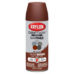 Krylon K05131702 ColorMaster Red Oxide Indoor/Outdoor Primer - 12 oz. Aerosol