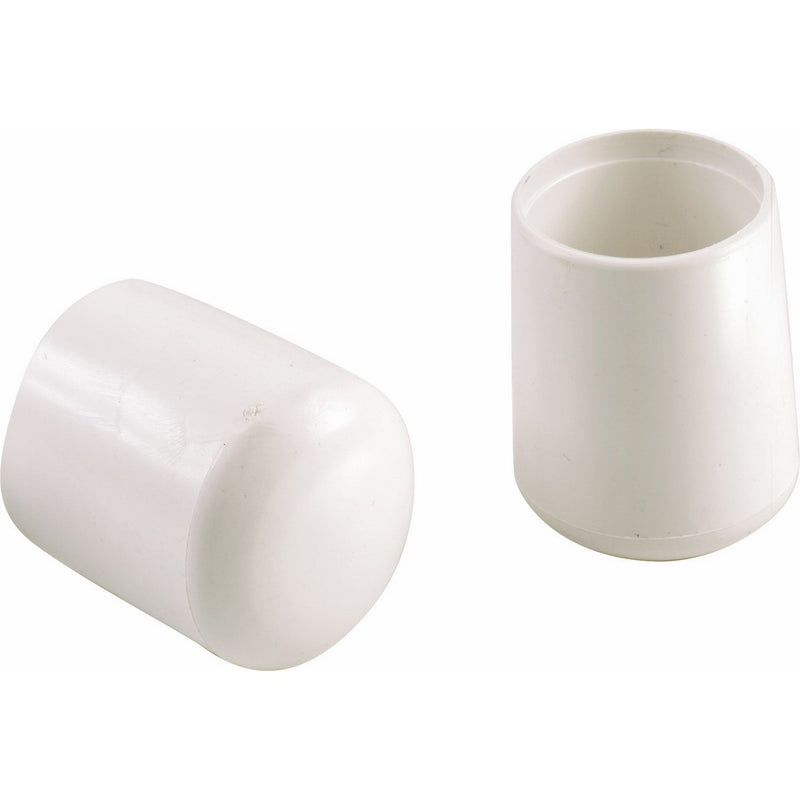 Shepherd Hardware 9205 1/2-Inch Hi-Vinyl Leg Tips, 4-Pack