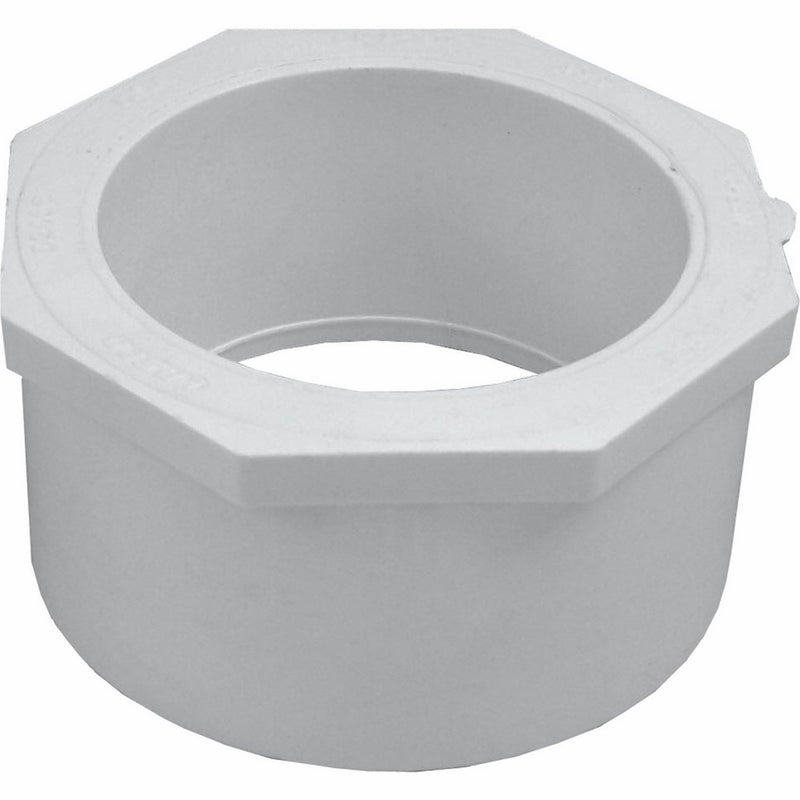 Genova Products 30243 PVC Reducing Bushing, 4" x 3"