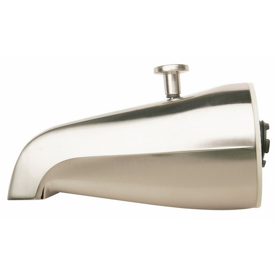 Plumb Pak PP825-31BN 3/4" IPS Brushed Nickel Bathtub Spout with Diverter