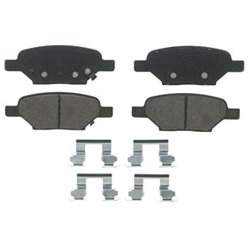 Wagner QuickStop ZD1033A Ceramic Disc Pad Set Includes Pad Installation Hardware, Rear