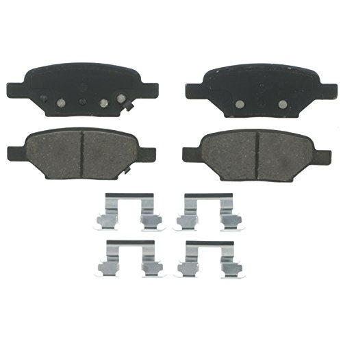 Wagner QuickStop ZD1033A Ceramic Disc Pad Set Includes Pad Installation Hardware, Rear