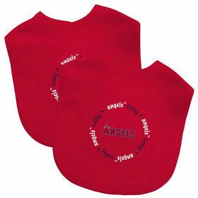 Baby Fanatic Team Color Bibs, LA Angels, 2-Count