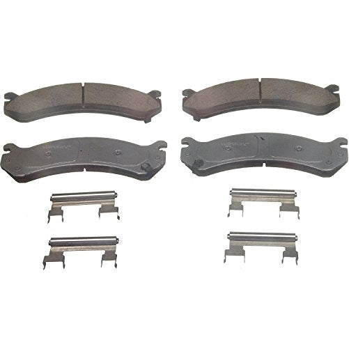 Wagner ThermoQuiet QC784 Ceramic Disc Pad Set With Installation Hardware, Front