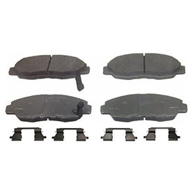 Wagner ThermoQuiet QC465A Ceramic Disc Pad Set With Installation Hardware, Front