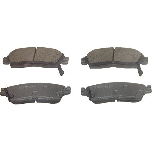 Wagner ThermoQuiet QC883 Ceramic Disc Pad Set With Installation Hardware, Rear