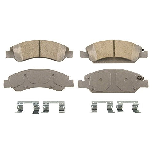 Wagner ThermoQuiet QC1363 Ceramic Disc Pad Set With Installation Hardware, Front