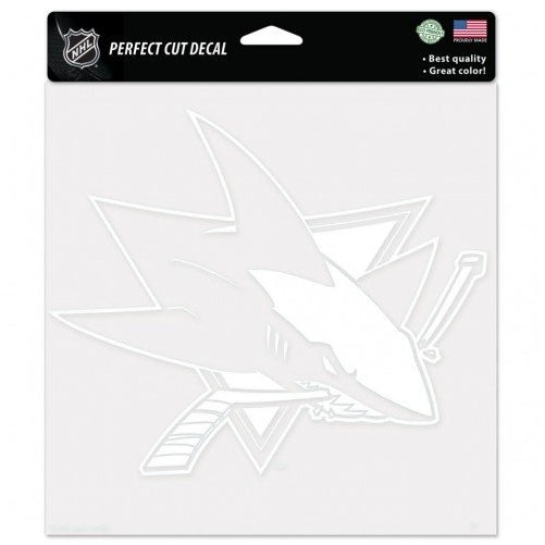 NHL San Jose Sharks WCR29610071 Perfect Cut Decals, 8" x 8"