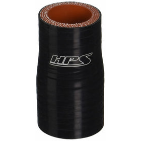 HPS HTSR-112-125-BLK Silicone High Temperature 4-ply Reinforced Reducer Coupler Hose, 100 PSI Maximum Pressure, 3" Length, 1.12" > 1-1/4" ID, Black