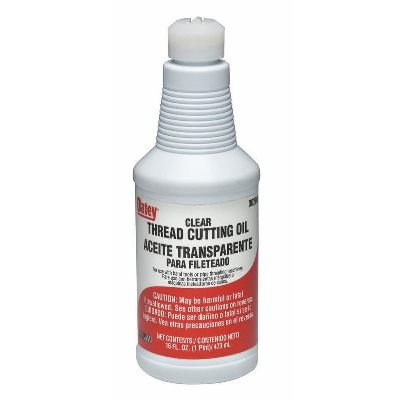 Oatey 30200 Clear Cutting Oil, Hand Threads, 16-Ounce