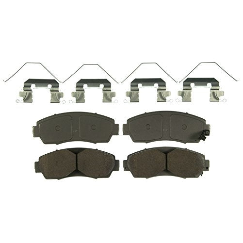 Wagner ThermoQuiet QC1521 Ceramic Disc Pad Set With Installation Hardware, Front