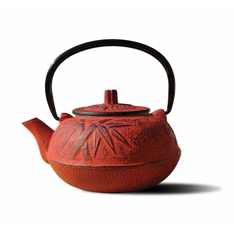 Old Dutch Cast Iron Osaka Teapot, 20-Ounce, Red