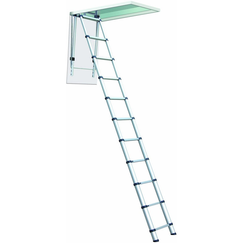 Telesteps 1000L OSHA Compliant 7-10 ft Ceiling Heights Telescoping Attic or Loft Ladder