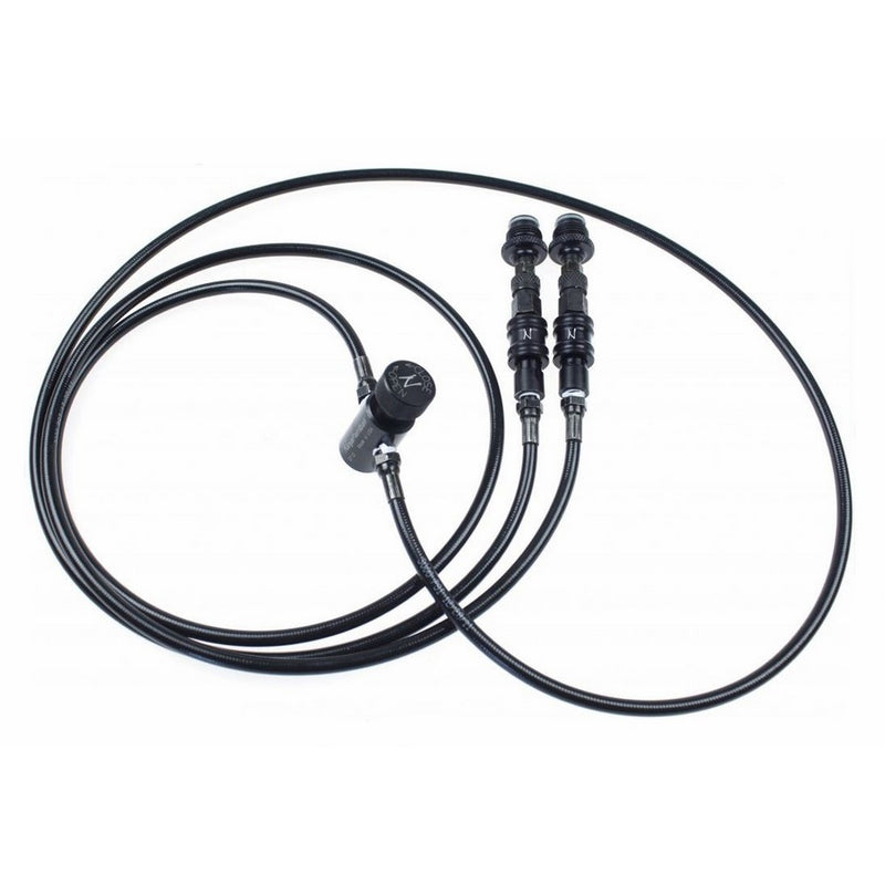 Ninja Paintball Dual Straight Remote Line with Slide Check