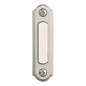 Heath Zenith SL-256-02 Push Button, Satin Nickel