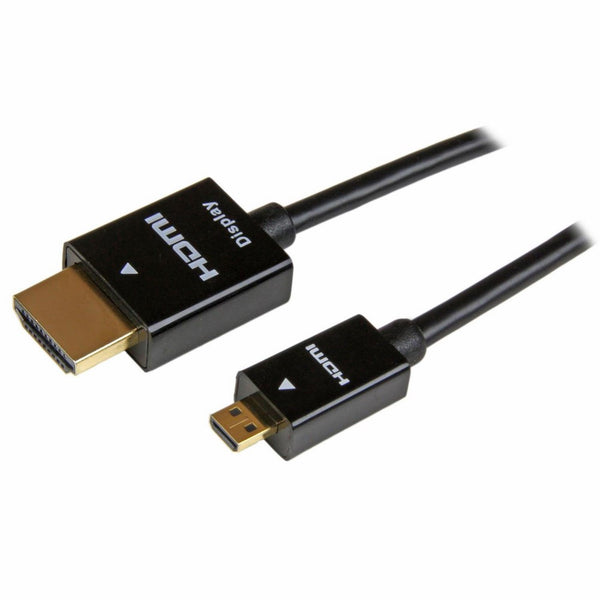 StarTech.com HDADMM5MA 5 Meter 15-feett Active High Speed Thin Micro HDMI to HDMI Cable