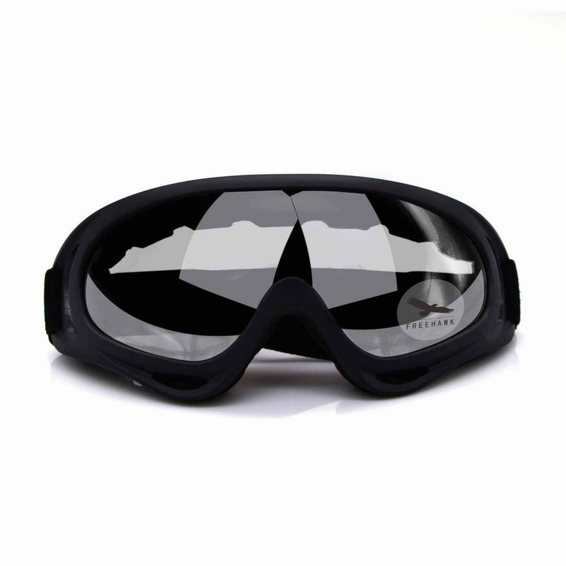 Freehawk Adjustable UV Protective Outdoor Glasses Motorcycle Goggles Dust-proof Protective Combat Goggles Sunglasses Outdoor Tactical Goggles to Prevent Particulates in Clear