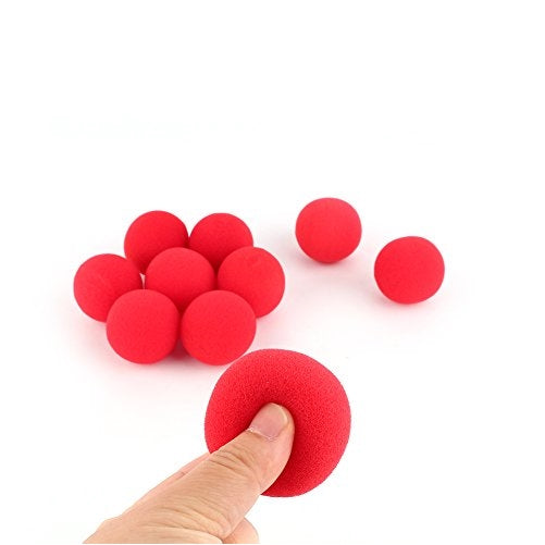 10Pcs Red Sponge Soft Ball Close-Up Magic Street Classical Comedy Trick Props