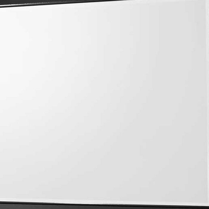 Rectangular Wooden Frame Dresser Top Mirror, Black and Silver - BM215210