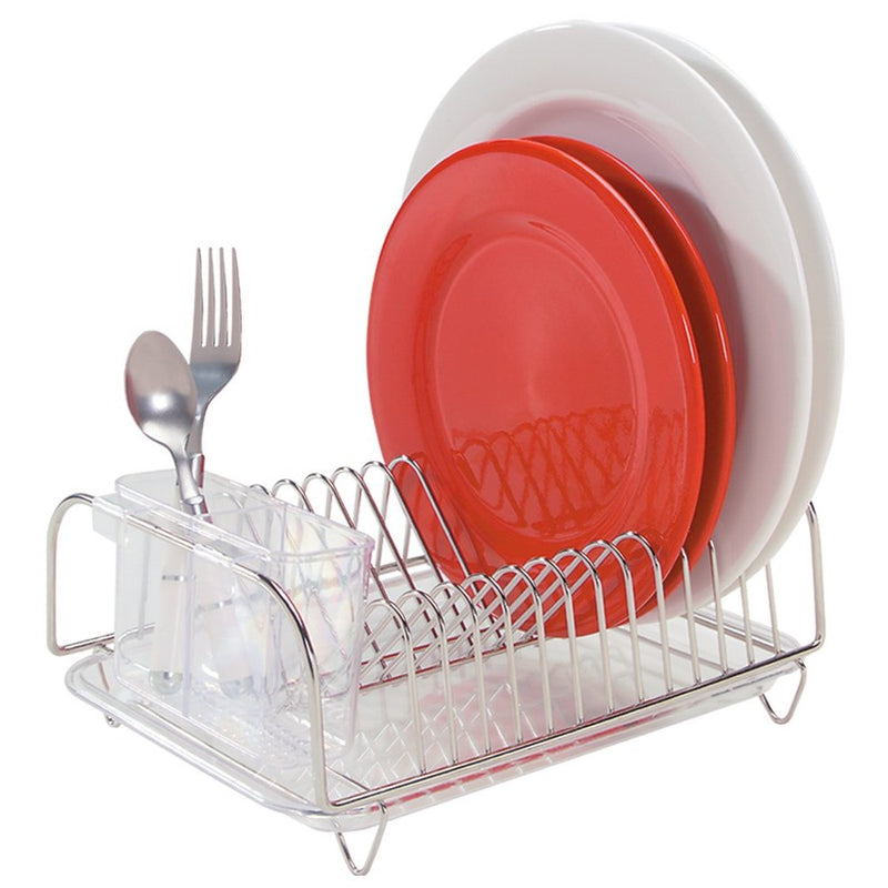 Better Houseware 3423 Compact Dish Drainer Set, Stainless