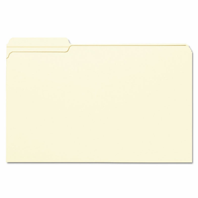 Smead File Folder, Reinforced 1/3-Cut Tab Left Position, Legal Size, Manila, 100 Per Box (15335)