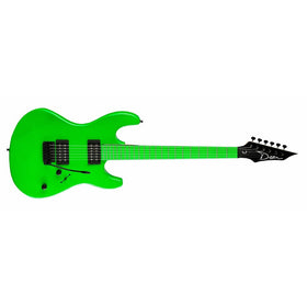 Dean Custom Zone Solid Body Electric Guitar, 2 Humbuckers Florescent Green