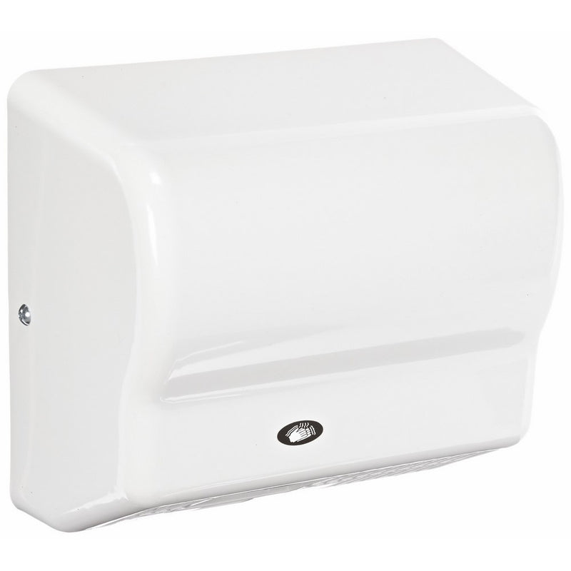 American Dryer Global GX1 ABS Cover Automatic Hand Dryer, 110-120V, 1,500W Power, 50/60Hz, White