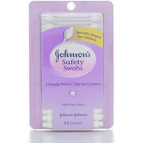 Johnson's Safety Swabs, 55 Count