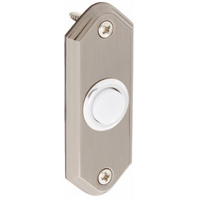 Heath Zenith SL-923-02 Traditional Decor Series Wired Lighted Push Button, Brass with Pewter Finish