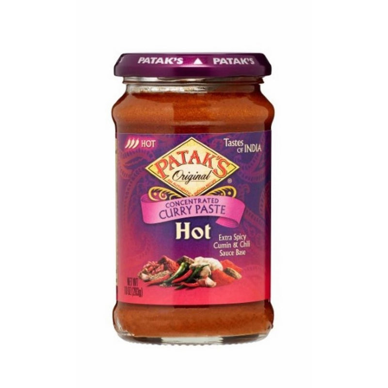 Pataks Curry Paste Hot 10oz