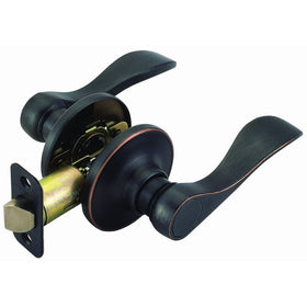 Design House 700526 Springdale 2-Way Latch Passage Door Handle, Adjustable Backset, Oil Rubbed Bronze Finish