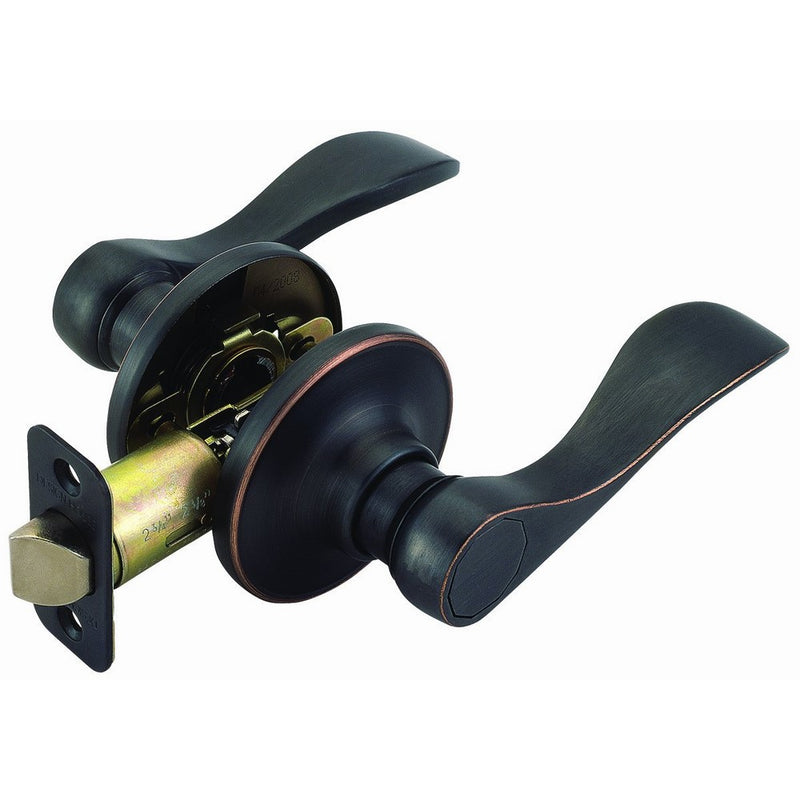 Design House 700526 Springdale 2-Way Latch Passage Door Handle, Adjustable Backset, Oil Rubbed Bronze Finish