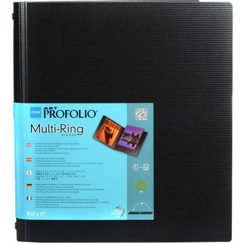 Art Portfolio Standard Binder Multi Ring Album Size: 8.5" x 11"