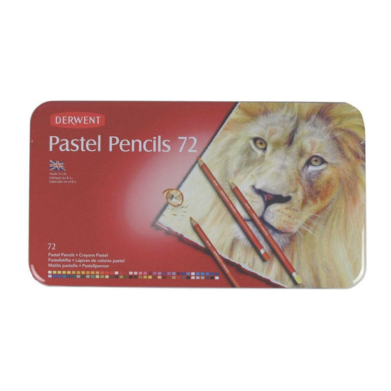 Derwent 72 Pastel Pencil Metal Tin Set
