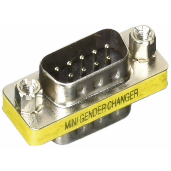 DB9 Male/Female Mini Gender Changer (Coupler)