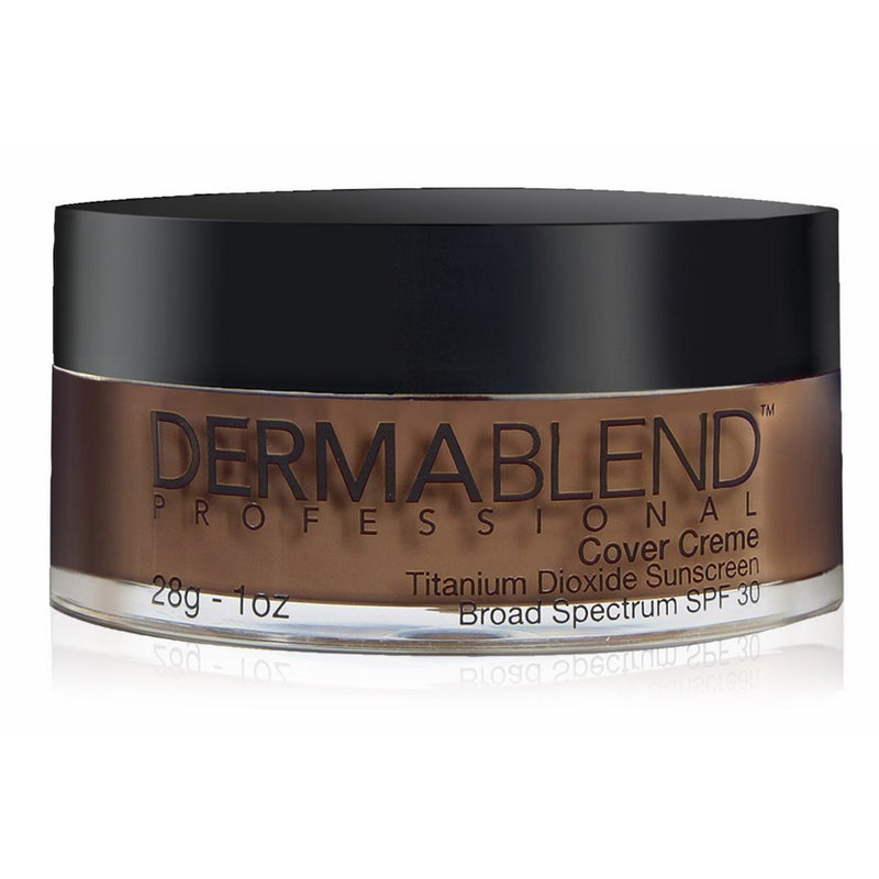 Dermablend Cover Creme Full Coverage Foundation Makeup with SPF 30, 90N Deep Brown, 1 Oz.
