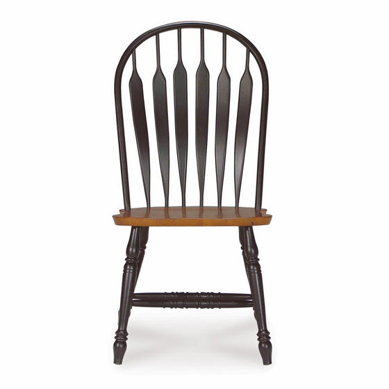 International Concepts 1C57-1206 Windsor Steam Bent Arrow Back Chair, Black/Cherry