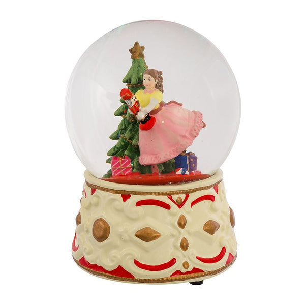 Kurt Adler Clara Musical Water Globe with Nutcracker , 5.5-Inch