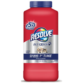 Resolve Pet Carpet Cleaner Powder, 18 oz Bottle, For Dirt Stain & Odor Removal