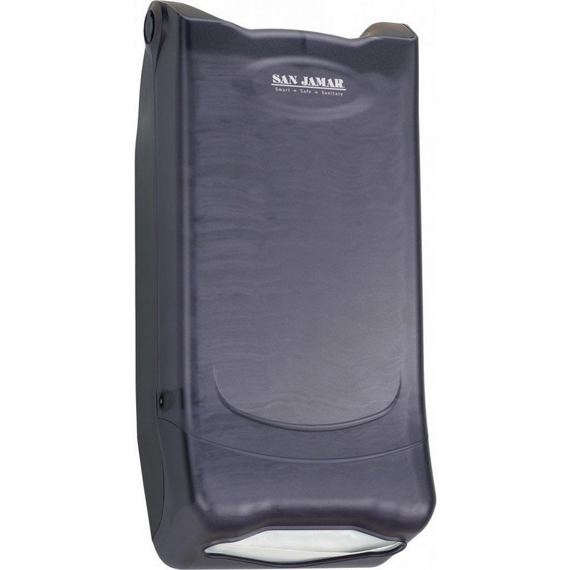San Jamar H5000P Venue Wall Mount Minifold Control Napkin Dispenser, 600 Capacity, 8" Width x 15-3/4" Height x 5-9/10" Depth, Black Pearl