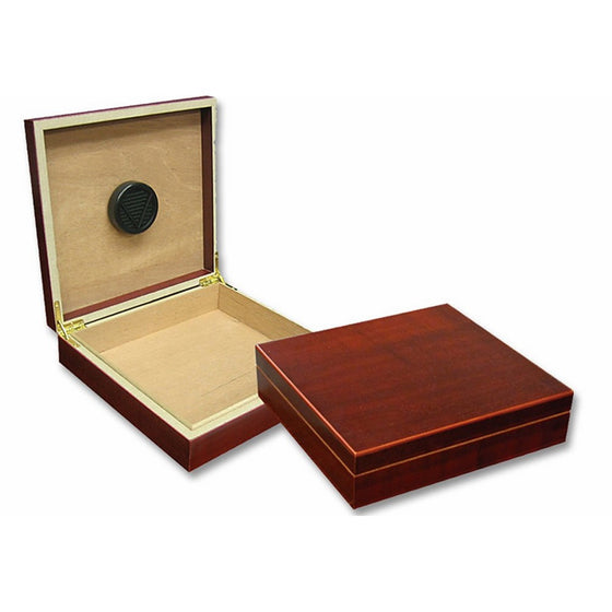 Prestige Import Group - The Chateau Small Humidor - Capacity: 20 Cigars - Color: Cherry