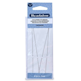 Beadalon 700F-150 Collapsible Eye Needles 5-Inch Fine 4 Pack