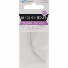 Soft-Flex Beading Needles Fine Point-.23mm 10/Pkg