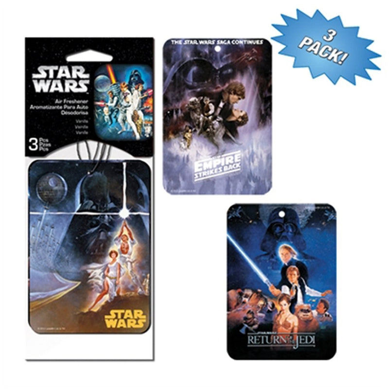 Star Wars Villain Superhero Cartoon Comics Movie Characters Car Truck SUV Home Office Garage 3 Pack Air Freshener