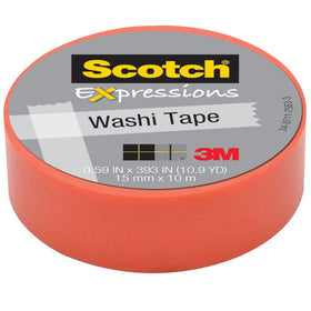 Scotch(R) Expressions Washi Tape, 5/8in. x 393in, Pastel Pink