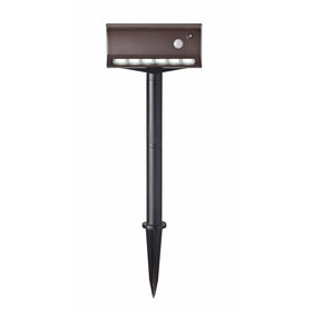 Light It! By Fulcrum 20033-107, 6 LED Wireless Motion Sensor Weatherproof Garden or Path Light with Stake, Bronze